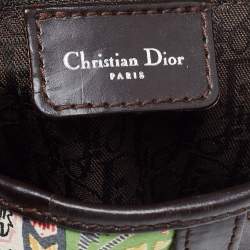 Dior Multicolour Satin Paisley Saddle Bag 