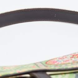 Dior Multicolour Satin Paisley Saddle Bag 
