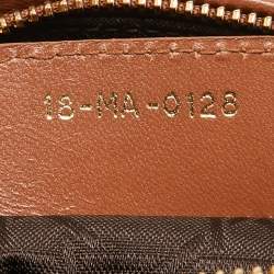Pre Owned Dior Brown Cannage Leather Medium Lady Dior Tote