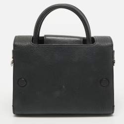 Pre Owned Dior Black Leather Mini Diorever Tote