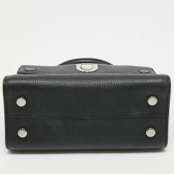 Pre Owned Dior Black Leather Mini Diorever Tote