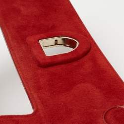Dior Red Ostrich Mini Diorever Tote