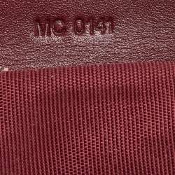 Pre Owned Dior Red Cannage Coated Canvas Panarea Clutch