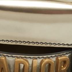 Pre Owned Dior Metallic Patent Leather Mini J'Adior Shoulder Bag