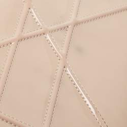Dior Beige Patent Leather Diorama Wallet on Chain