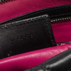 Pre Owned Dior Black Cannage Leather Panarea Clutch