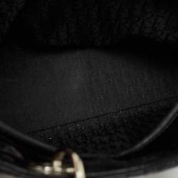 Pre Owned Dior Black Cannage Patent Leather Large Lady Dior Tote