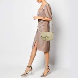 Pre Owned Dior Beige Leather Medium Bobby Shoulder Bag