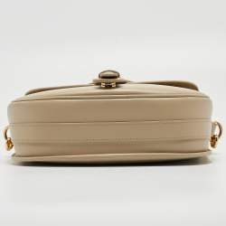 Pre Owned Dior Beige Leather Medium Bobby Shoulder Bag