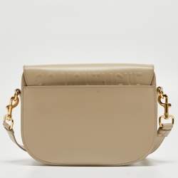 Pre Owned Dior Beige Leather Medium Bobby Shoulder Bag