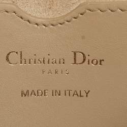 Pre Owned Dior Beige Leather Medium Bobby Shoulder Bag