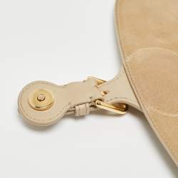 Pre Owned Dior Beige Leather Medium Bobby Shoulder Bag