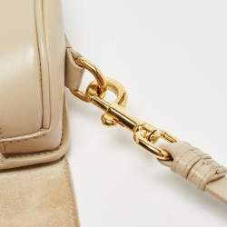 Pre Owned Dior Beige Leather Medium Bobby Shoulder Bag