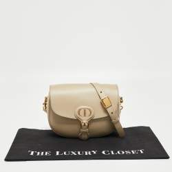 Pre Owned Dior Beige Leather Medium Bobby Shoulder Bag