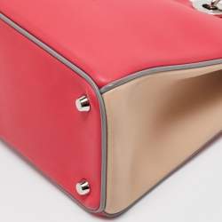 Pre Owned Dior Tricolor Leather Medium Diorissimo Tote