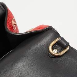 Pre Owned Dior Red Leather Small Be Dior Flap Top Handle Bag