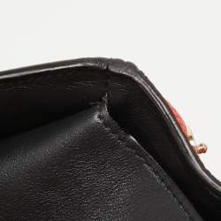 Pre Owned Dior Red Leather Small Be Dior Flap Top Handle Bag