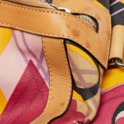 Pre Owned Dior Multicolor Printed Coated Canvas and Leather Argyle Bag