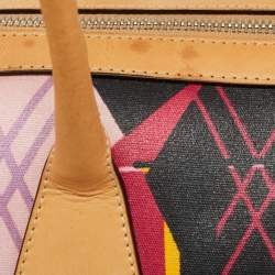 Pre Owned Dior Multicolor Printed Coated Canvas and Leather Argyle Bag
