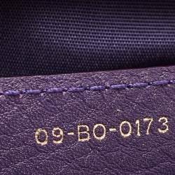 مملوكة مسبقًا Dior Purple Leather Diorissimo Bowler Bag