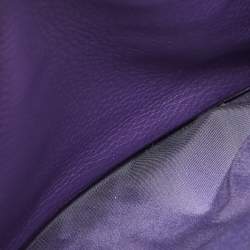مملوكة مسبقًا Dior Purple Leather Diorissimo Bowler Bag