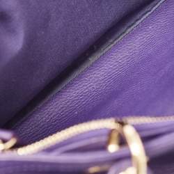 مملوكة مسبقًا Dior Purple Leather Diorissimo Bowler Bag