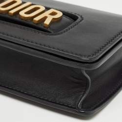 Pre Owned Dior Black Leather J’adior Flap Shoulder Bag