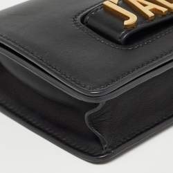 Pre Owned Dior Black Leather J’adior Flap Shoulder Bag