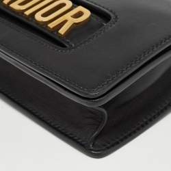 Pre Owned Dior Black Leather J’adior Flap Shoulder Bag