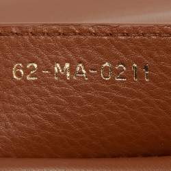 Pre Owned Dior Brown Cannage Leather Small Caro Shoulder Bag