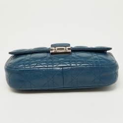 Dior Blue Cannage Leather Small Miss Dior Flap Bag