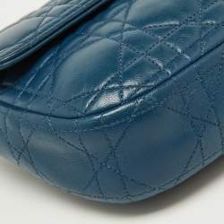 Dior Blue Cannage Leather Small Miss Dior Flap Bag