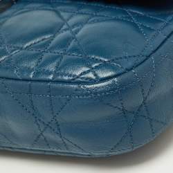 Dior Blue Cannage Leather Small Miss Dior Flap Bag
