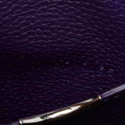 Dior Purple Leather Mini Diorama Shoulder Bag