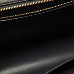 Pre Owned Dior Gold Microcannage Patent Leather Medium Diorama Flap Shoulder Bag