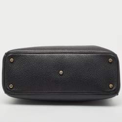 Dior Black Leather Medium Diorissimo Shopper Tote