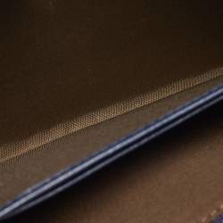 Pre Owned Dior Navy Blue Cannage Leather New Lock Wallet on Chain