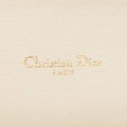 Pre Owned Dior Gold/Beige Tweed Medium Miss Dior Flap Bag