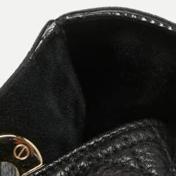 Pre Owned Dior Black Cannage Leather Medium Soft Lady Dior Tote