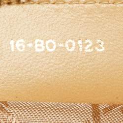 Pre Owned Dior Beige Cannage Quilted Leather Medium Lady Dior Tote