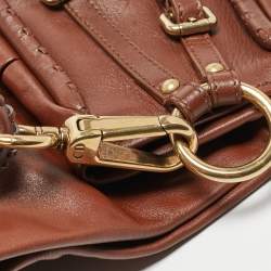 Pre Owned Dior Dark Brown Leather Libertine Hobo