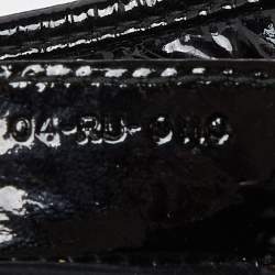 Pre Owned Dior Black Cannage Patent Leather Vintage Tote