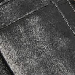 Dior Black Cannage Leather Lady Dior Voyageur Compact Wallet
