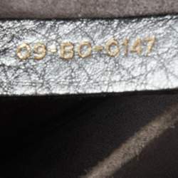 Pre Owned Dior Metallic Leather Medium Diorama Flap Shoulder Bag