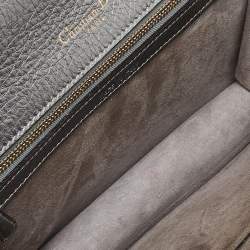 Pre Owned Dior Metallic Leather Medium Diorama Flap Shoulder Bag