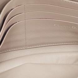 Pre Owned Dior Grey Cannage Patent Leather Miss Dior Promenade Chain Pouch