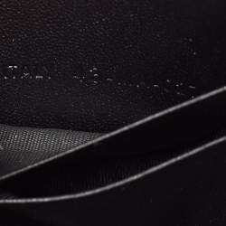 Pre Owned Dior Black Cannage Leather Caro Double Pouch Bag