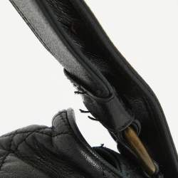 Dior Black Cannage Leather Flap Shoulder Bag