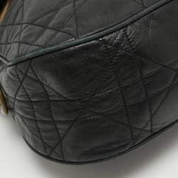 Dior Black Cannage Leather Flap Shoulder Bag