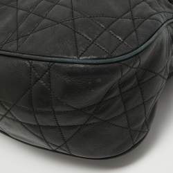 Dior Black Cannage Leather Flap Shoulder Bag